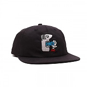 (100580233) 먼치스 6패널 스트랩백 BLK